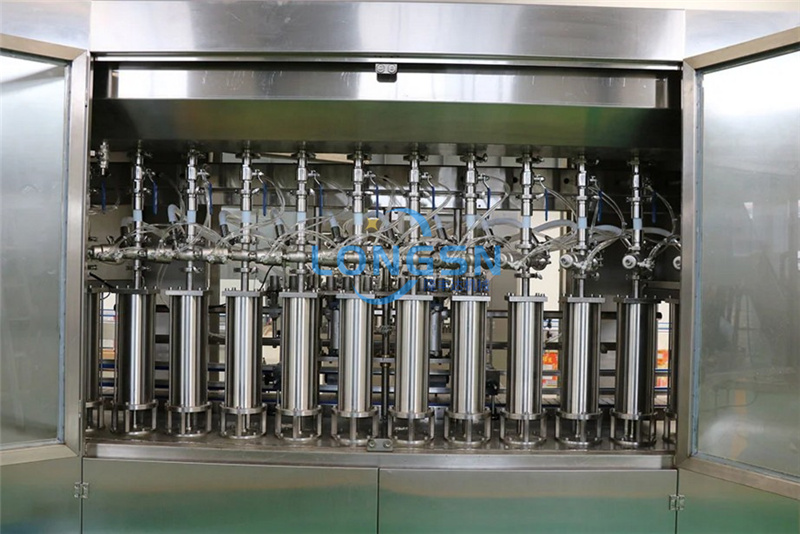 Αυτόματη μηχανή πλήρωσης εμβόλων Jerrycan φιάλης γραμμικού τύπου